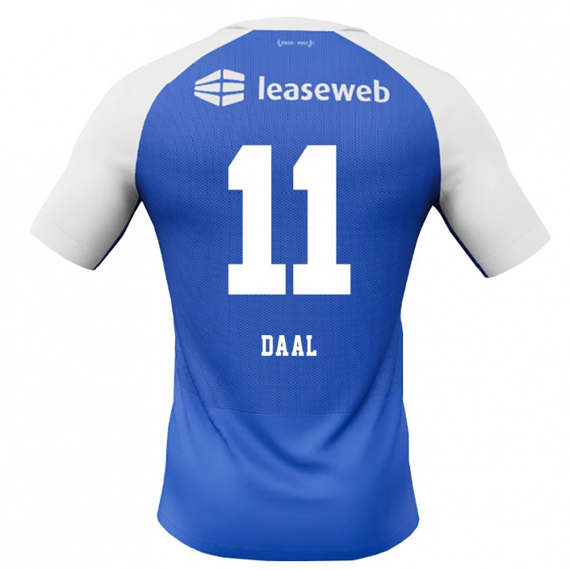 Danxen Kinderen Ro-Zangelo Daal #11 Hemelsblauw Rood Wit Uitshirt Uittenue 2026/27 T-Shirt België