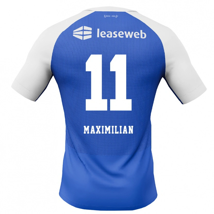 Danxen Kinderen Maximilian Ibrahimović #11 Hemelsblauw Rood Wit Uitshirt Uittenue 2026/27 T-Shirt België