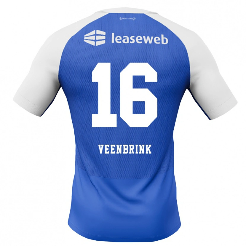 Danxen Kinderen Jayden Veenbrink #16 Hemelsblauw Rood Wit Uitshirt Uittenue 2026/27 T-Shirt België