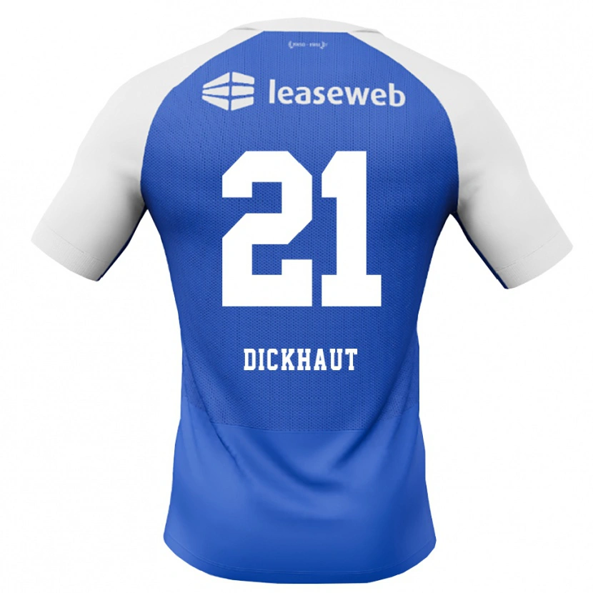 Danxen Kinderen Damian Dickhaut #21 Hemelsblauw Rood Wit Uitshirt Uittenue 2026/27 T-Shirt België