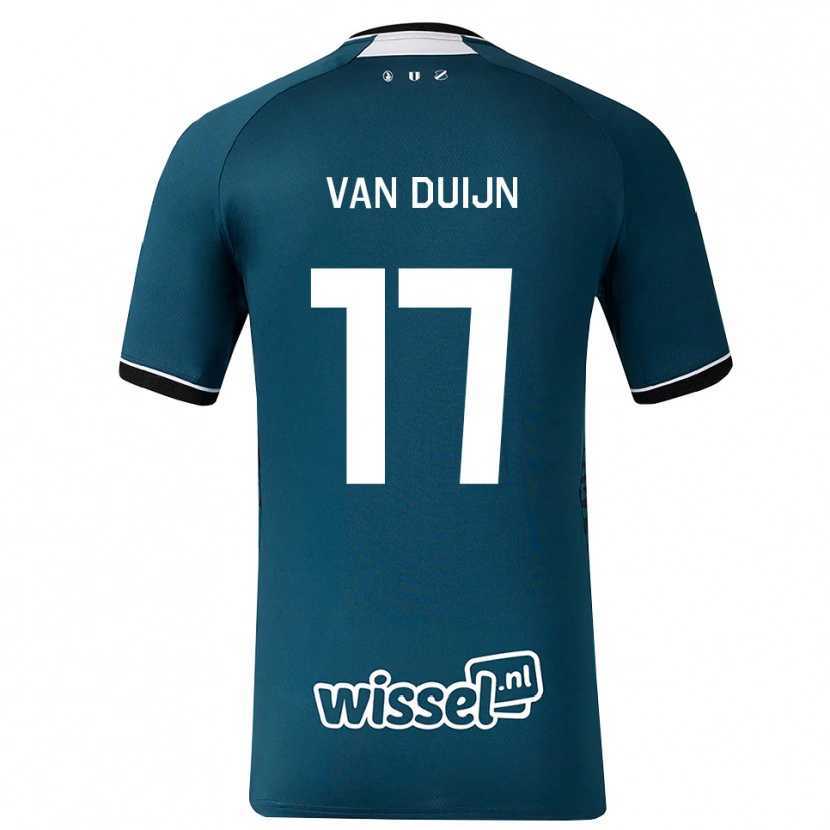 Danxen Kinderen Sem Van Duijn #17 Donkerleigrijs Wit Uitshirt Uittenue 2026/27 T-Shirt België