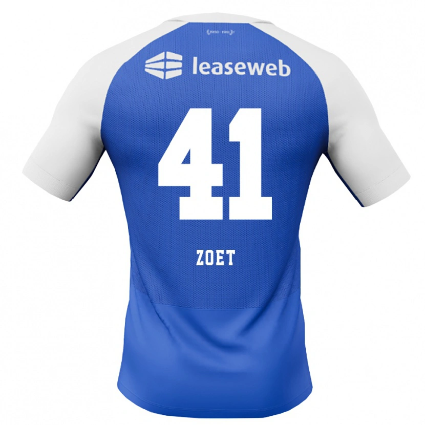 Danxen Kinderen Jeroen Zoet #41 Hemelsblauw Rood Wit Uitshirt Uittenue 2026/27 T-Shirt België