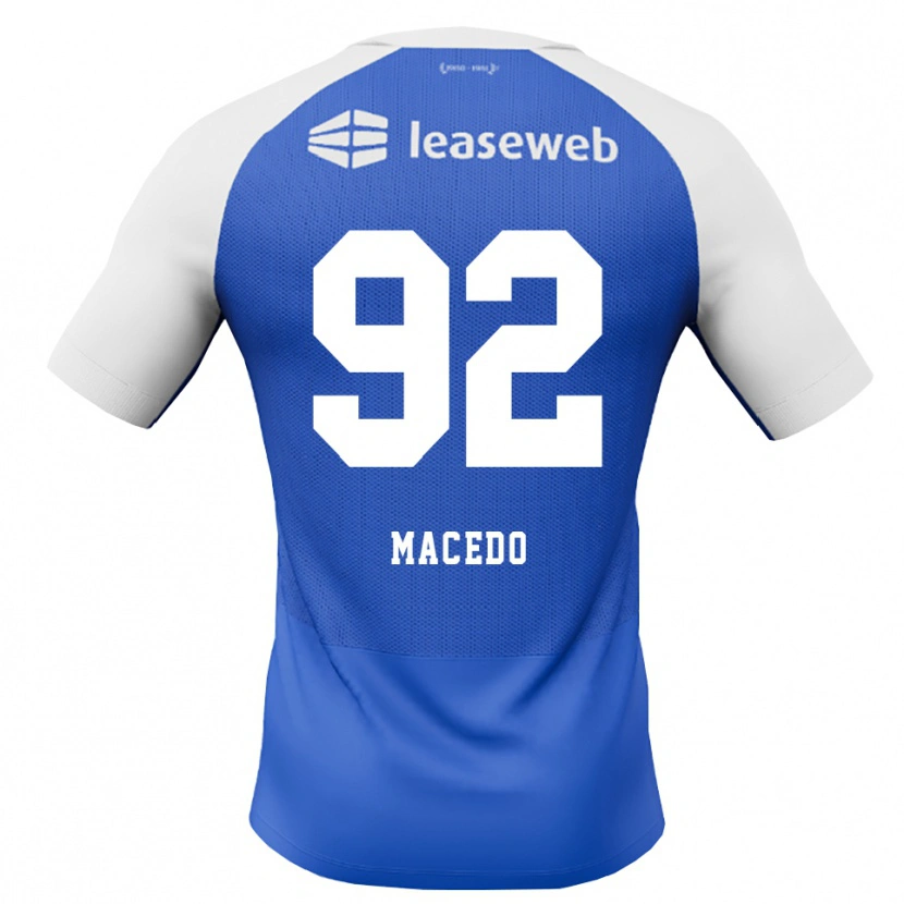 Danxen Kinderen Rodrigo Macedo #92 Hemelsblauw Rood Wit Uitshirt Uittenue 2026/27 T-Shirt België