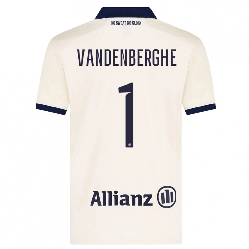 Danxen Kinderen Xander Vandenberghe #1 Beige Zwart Uitshirt Uittenue 2026/27 T-Shirt België