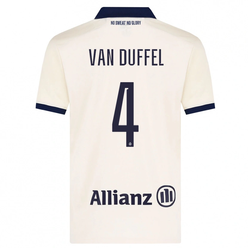 Danxen Kinderen Céderick Van Duffel #4 Beige Zwart Uitshirt Uittenue 2026/27 T-Shirt België
