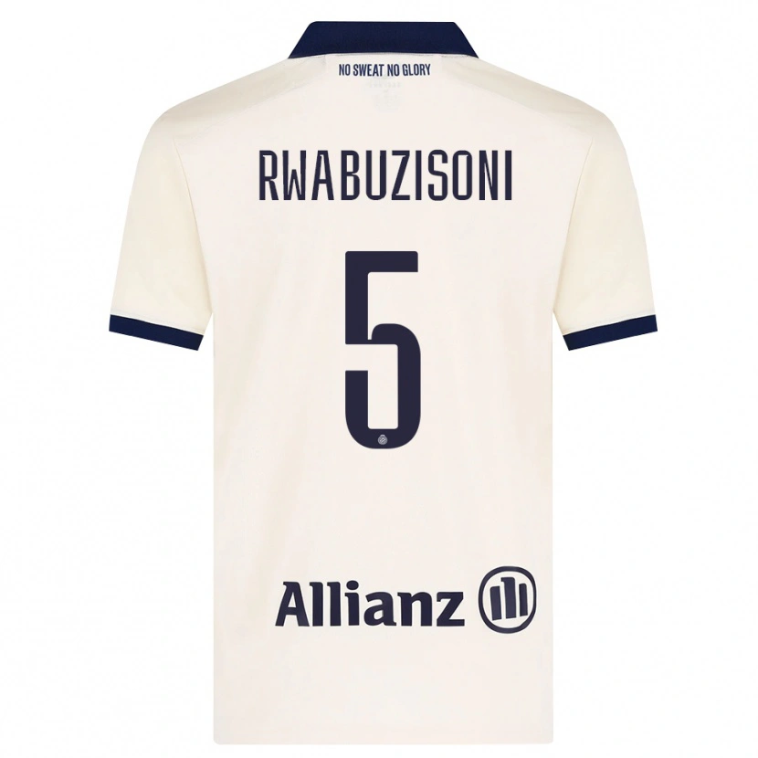 Danxen Kinderen Noah Rwabuzisoni #5 Beige Zwart Uitshirt Uittenue 2026/27 T-Shirt België