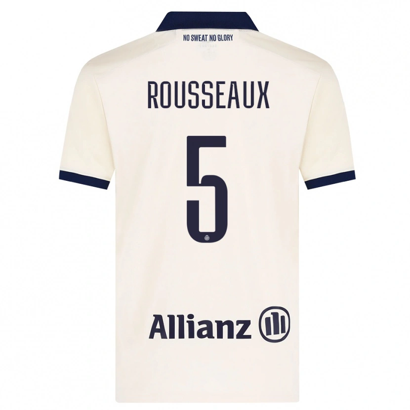 Danxen Kinderen Luca Rousseaux #5 Beige Zwart Uitshirt Uittenue 2026/27 T-Shirt België