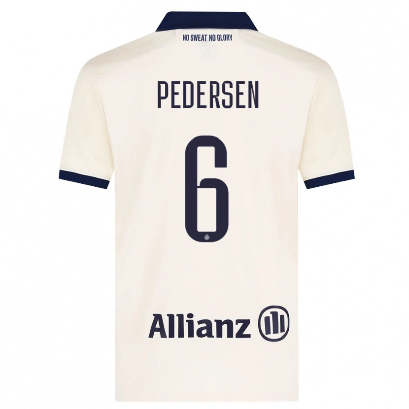 Danxen Kinderen Lara Pedersen #6 Beige Zwart Uitshirt Uittenue 2026/27 T-Shirt België