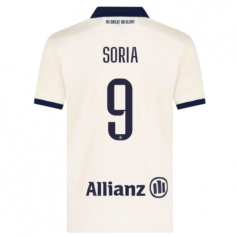 Danxen Kinderen Matteo Soria #9 Beige Zwart Uitshirt Uittenue 2026/27 T-Shirt België