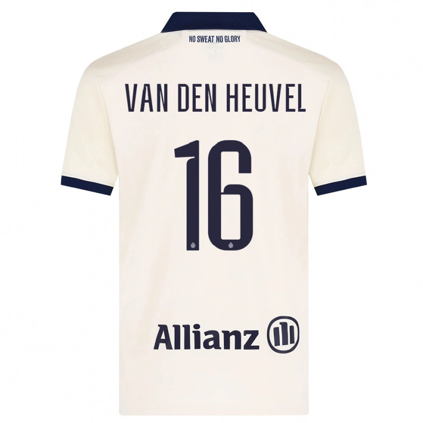 Danxen Kinderen Dani Van Den Heuvel #16 Beige Zwart Uitshirt Uittenue 2026/27 T-Shirt België