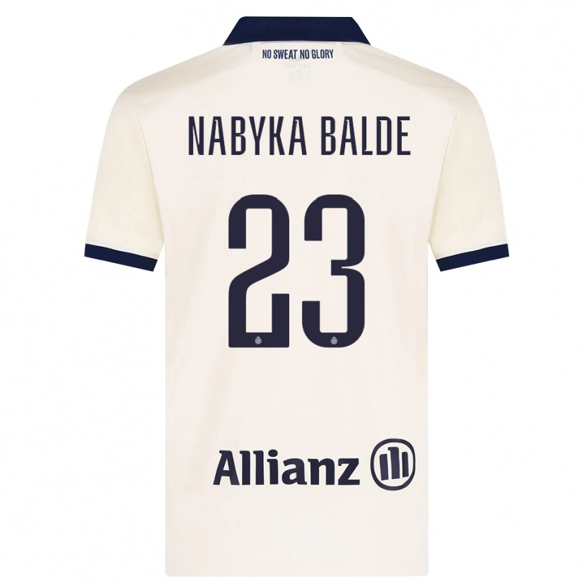 Danxen Kinderen Mamadou Balde #23 Beige Zwart Uitshirt Uittenue 2026/27 T-Shirt België