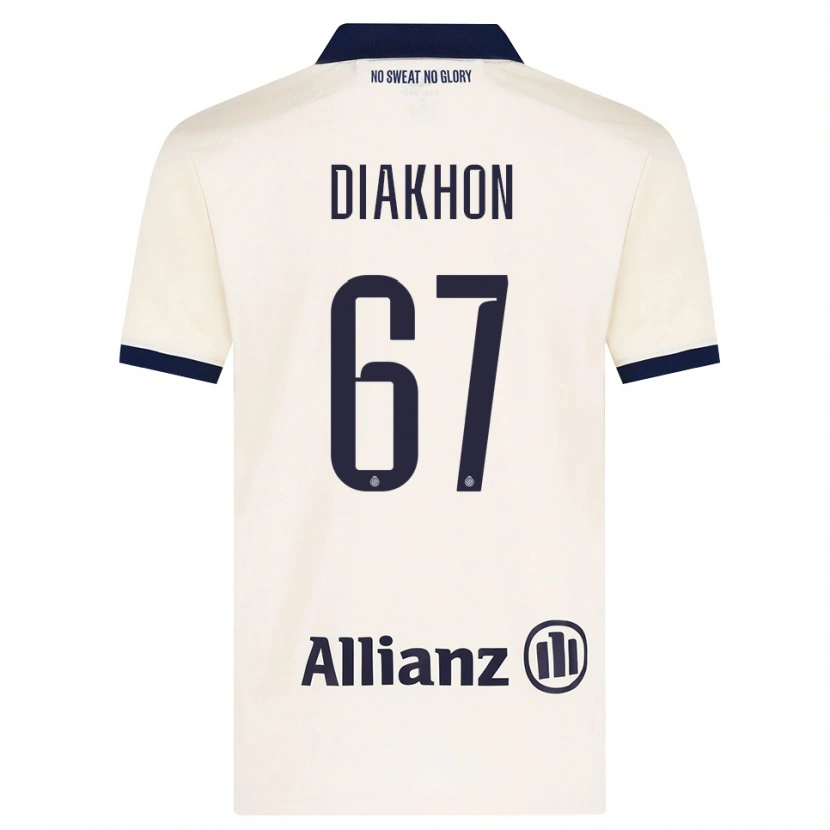 Danxen Kinderen Mamadou Diakhon #67 Beige Zwart Uitshirt Uittenue 2026/27 T-Shirt België