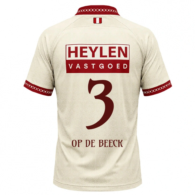 Danxen Kinderen Gregg Op De Beeck #3 Beige Rood Uitshirt Uittenue 2026/27 T-Shirt België