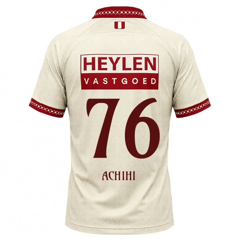 Danxen Kinderen Orseer Achihi #76 Beige Rood Uitshirt Uittenue 2026/27 T-Shirt België