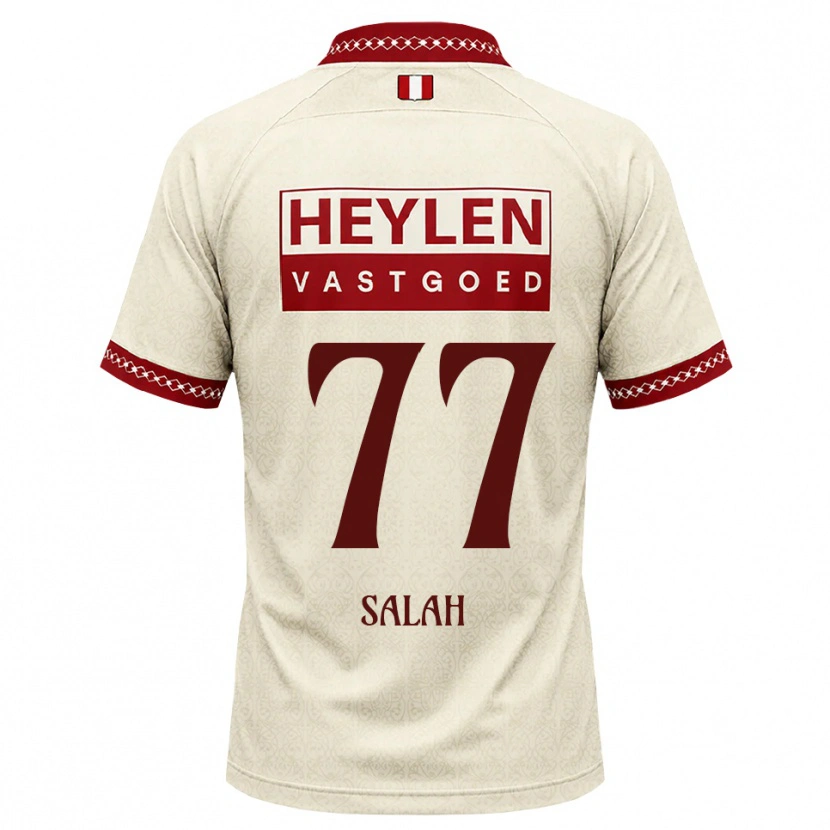 Danxen Kinderen Ibrahim Salah #77 Beige Rood Uitshirt Uittenue 2026/27 T-Shirt België