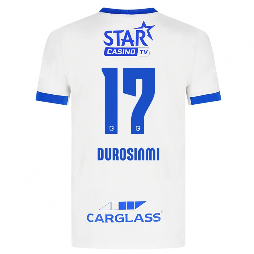 Danxen Kinderen Rafiu Durosinmi #17 Wit Blauw Uitshirt Uittenue 2026/27 T-Shirt België