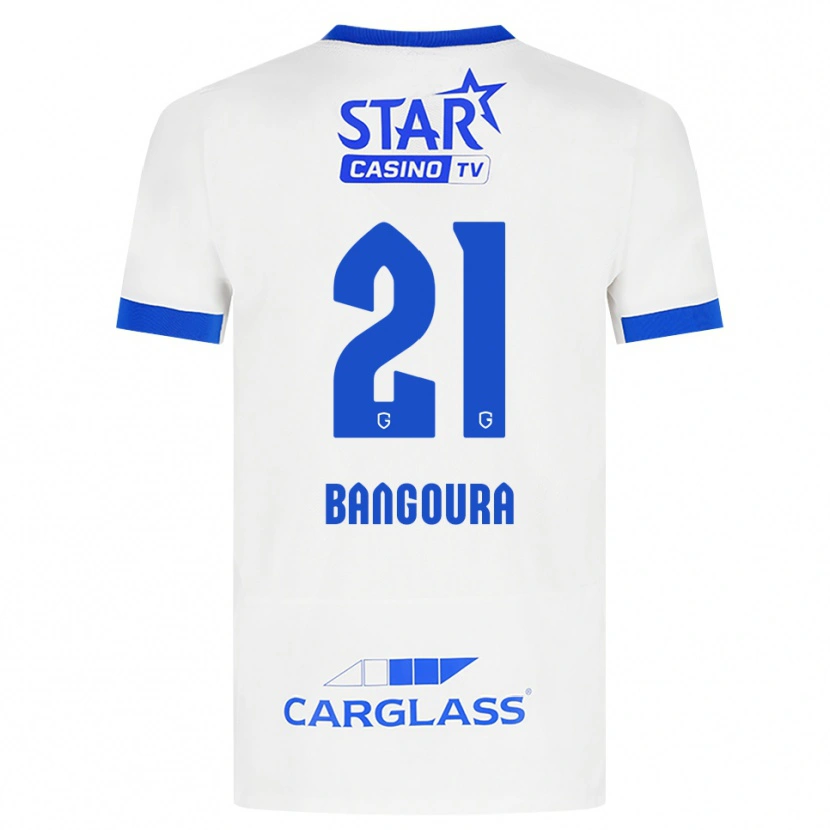 Danxen Kinderen Ibrahima Sory Bangoura #21 Wit Blauw Uitshirt Uittenue 2026/27 T-Shirt België