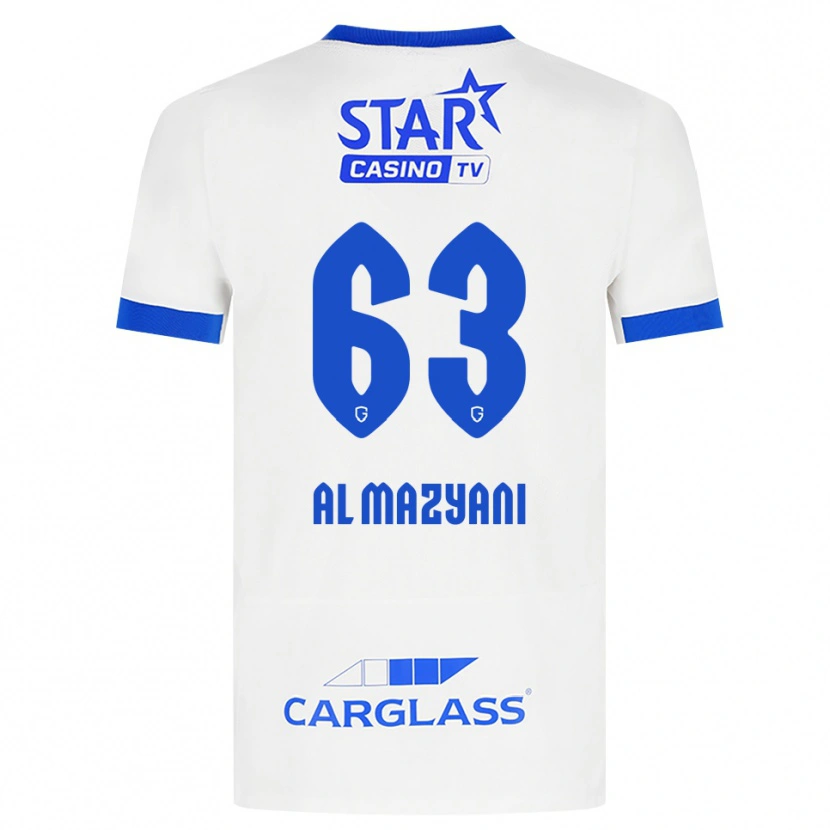 Danxen Kinderen Faissal Al Mazyani #63 Wit Blauw Uitshirt Uittenue 2026/27 T-Shirt België