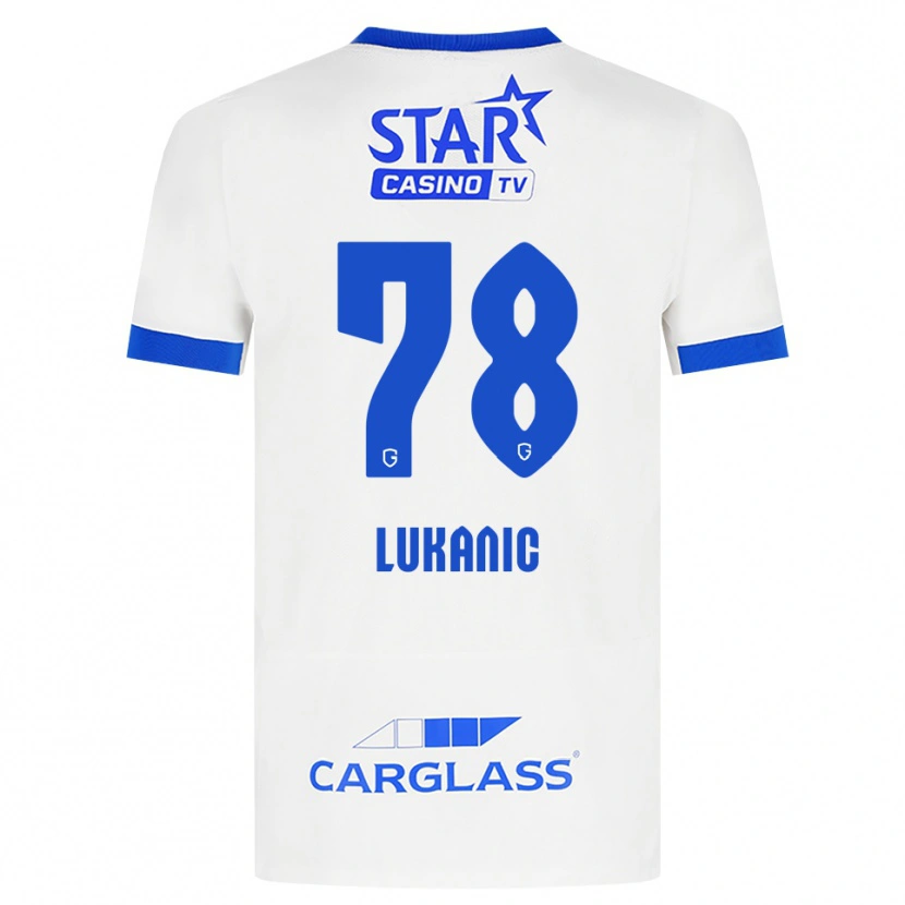 Danxen Kinderen Luka Lukanic #78 Wit Blauw Uitshirt Uittenue 2026/27 T-Shirt België