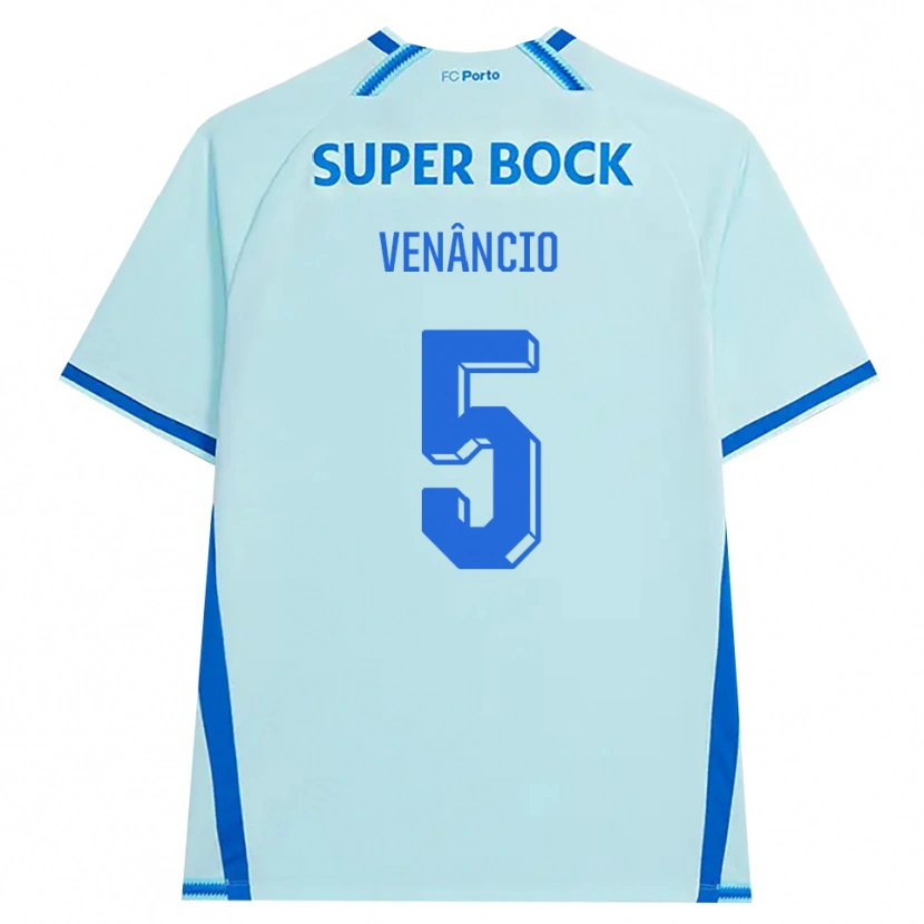 Danxen Kinderen Eduardo Venâncio #5 Licht Hemelsblauw Blauw Thuisshirt Derde Tenue 2026/27 T-Shirt België