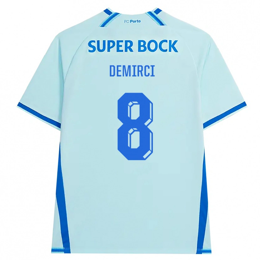 Danxen Kinderen Rayan Demirci #8 Licht Hemelsblauw Blauw Thuisshirt Derde Tenue 2026/27 T-Shirt België