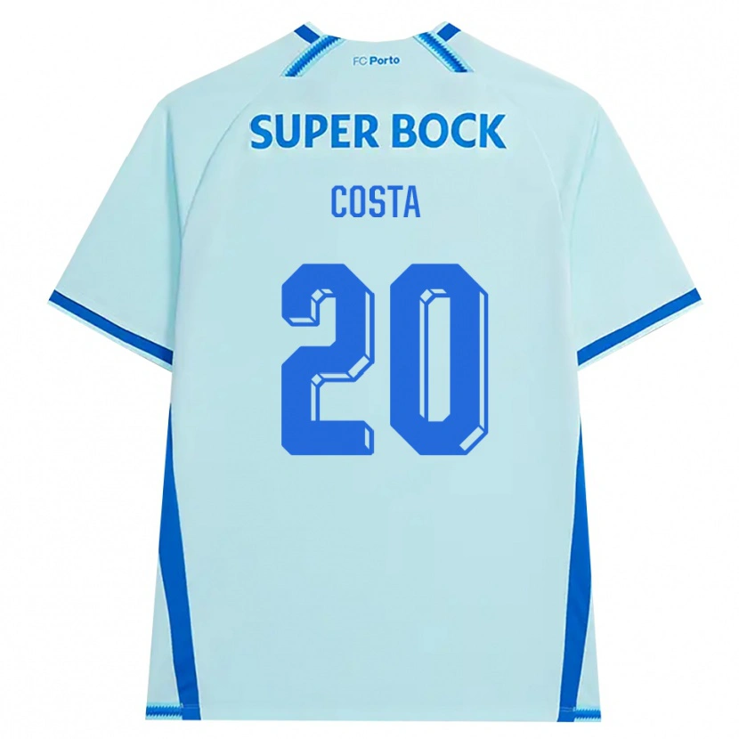 Danxen Kinderen Alberto Costa #20 Licht Hemelsblauw Blauw Thuisshirt Derde Tenue 2026/27 T-Shirt België