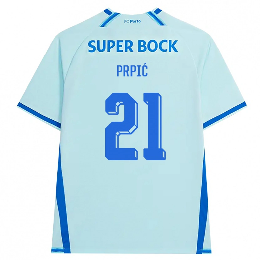 Danxen Kinderen Dominik Prpić #21 Licht Hemelsblauw Blauw Thuisshirt Derde Tenue 2026/27 T-Shirt België