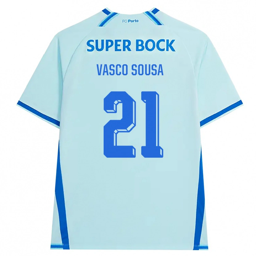 Danxen Kinderen Vasco Sousa #21 Licht Hemelsblauw Blauw Thuisshirt Derde Tenue 2026/27 T-Shirt België