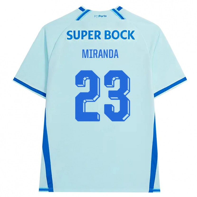 Danxen Kinderen João Miranda #23 Licht Hemelsblauw Blauw Thuisshirt Derde Tenue 2026/27 T-Shirt België