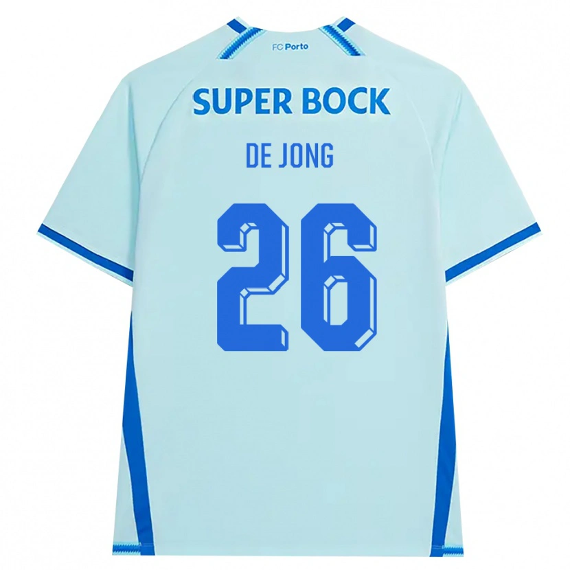 Danxen Kinderen Luuk De Jong #26 Licht Hemelsblauw Blauw Thuisshirt Derde Tenue 2026/27 T-Shirt België