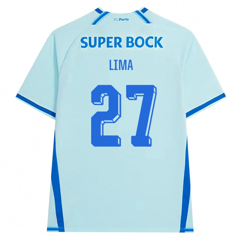 Danxen Kinderen Cláudia Lima #27 Licht Hemelsblauw Blauw Thuisshirt Derde Tenue 2026/27 T-Shirt België