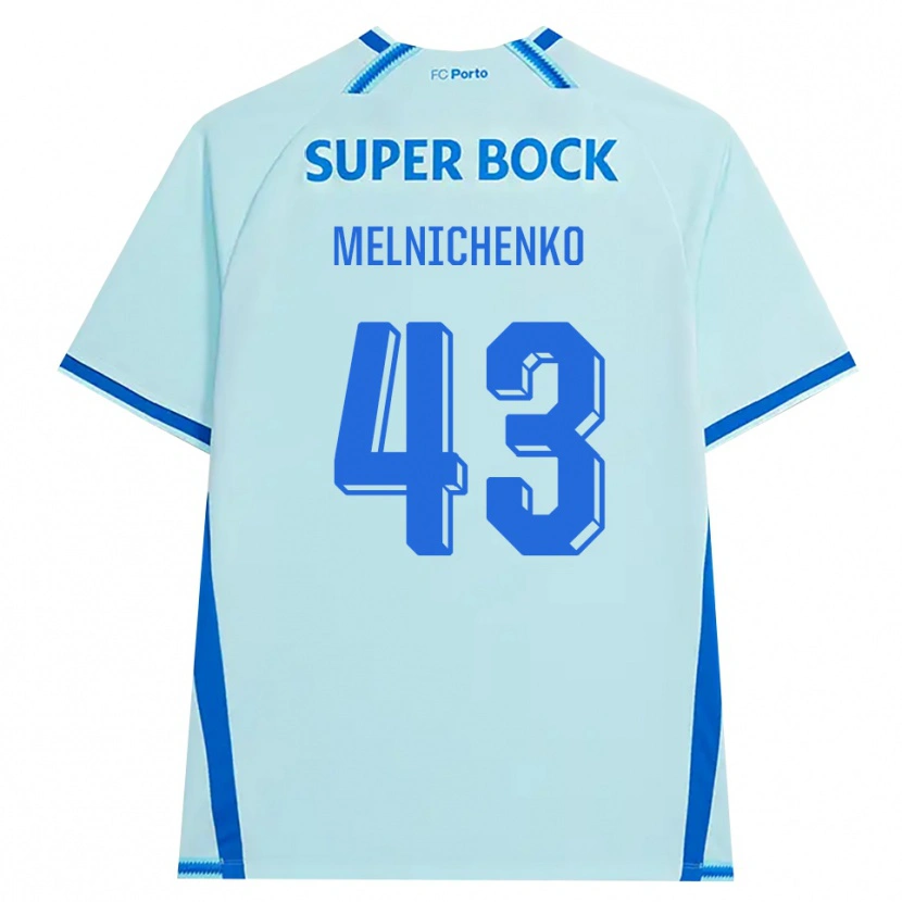 Danxen Kinderen Trofim Melnichenko #43 Licht Hemelsblauw Blauw Thuisshirt Derde Tenue 2026/27 T-Shirt België