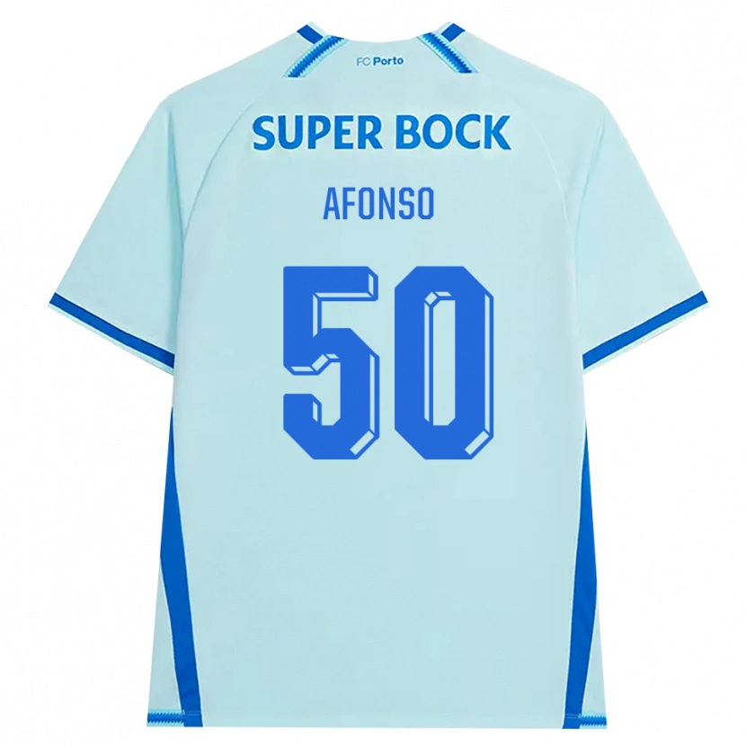 Danxen Kinderen João Afonso #50 Licht Hemelsblauw Blauw Thuisshirt Derde Tenue 2026/27 T-Shirt België