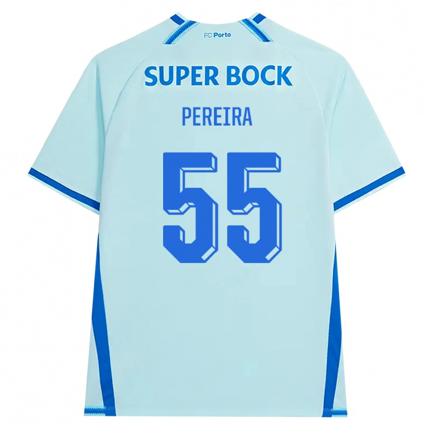 Danxen Kinderen Yoan Pereira #55 Licht Hemelsblauw Blauw Thuisshirt Derde Tenue 2026/27 T-Shirt België