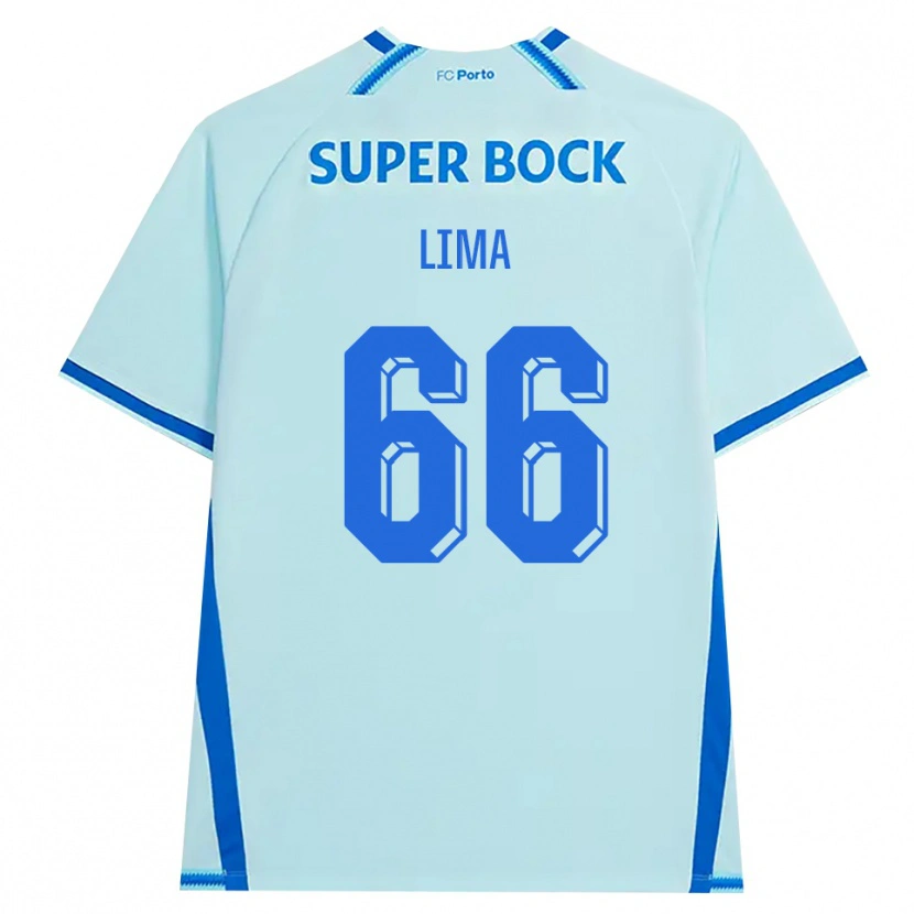 Danxen Kinderen Bernardo Lima #66 Licht Hemelsblauw Blauw Thuisshirt Derde Tenue 2026/27 T-Shirt België