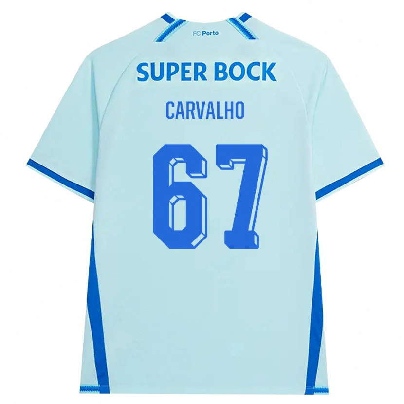 Danxen Kinderen Guilherme Carvalho #67 Licht Hemelsblauw Blauw Thuisshirt Derde Tenue 2026/27 T-Shirt België