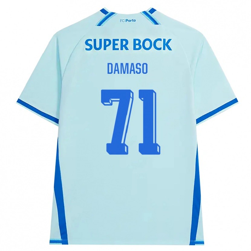 Danxen Kinderen Nico Damaso #71 Licht Hemelsblauw Blauw Thuisshirt Derde Tenue 2026/27 T-Shirt België