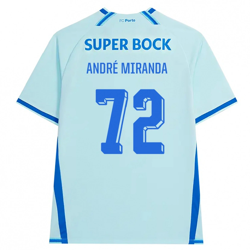 Danxen Kinderen André Miranda #72 Licht Hemelsblauw Blauw Thuisshirt Derde Tenue 2026/27 T-Shirt België