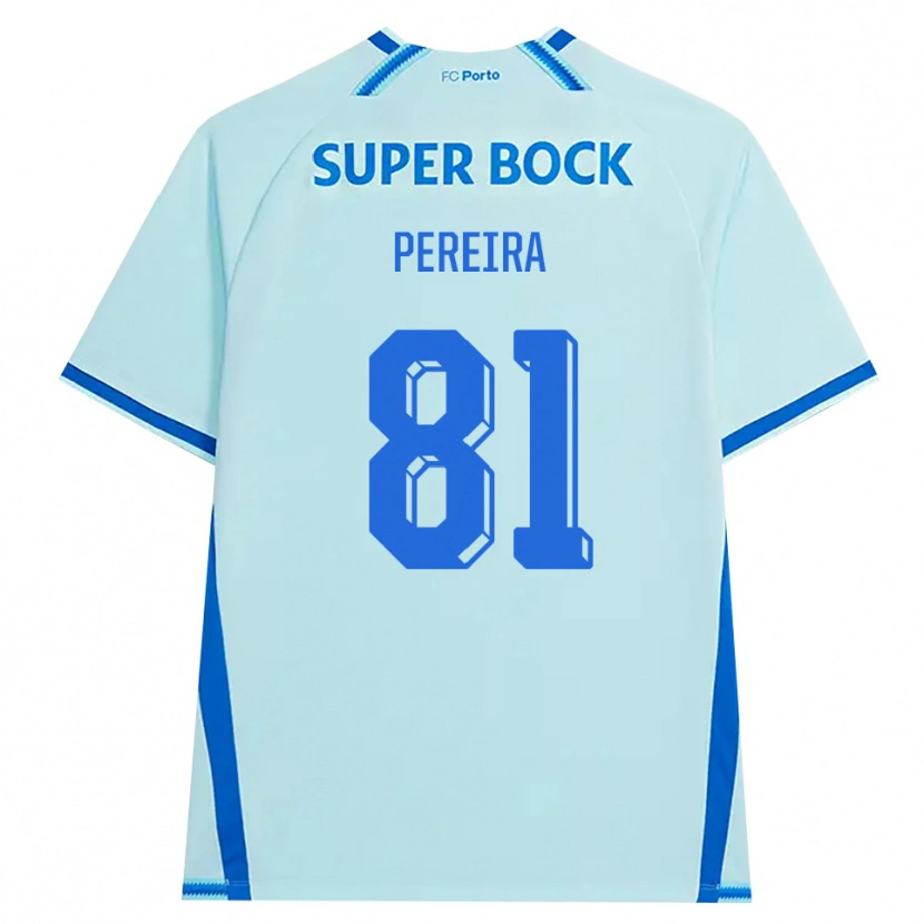 Danxen Kinderen Martim Pereira #81 Licht Hemelsblauw Blauw Thuisshirt Derde Tenue 2026/27 T-Shirt België