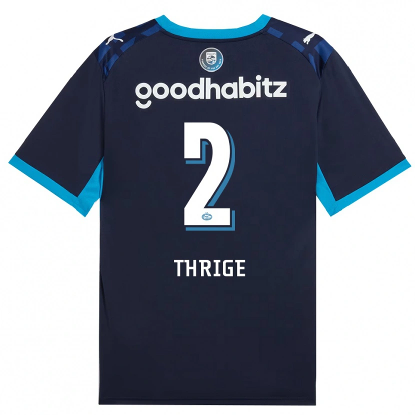 Danxen Kinderen Sara Thrige #2 Hemelsblauw Koninklijkblauw Thuisshirt Derde Tenue 2026/27 T-Shirt België