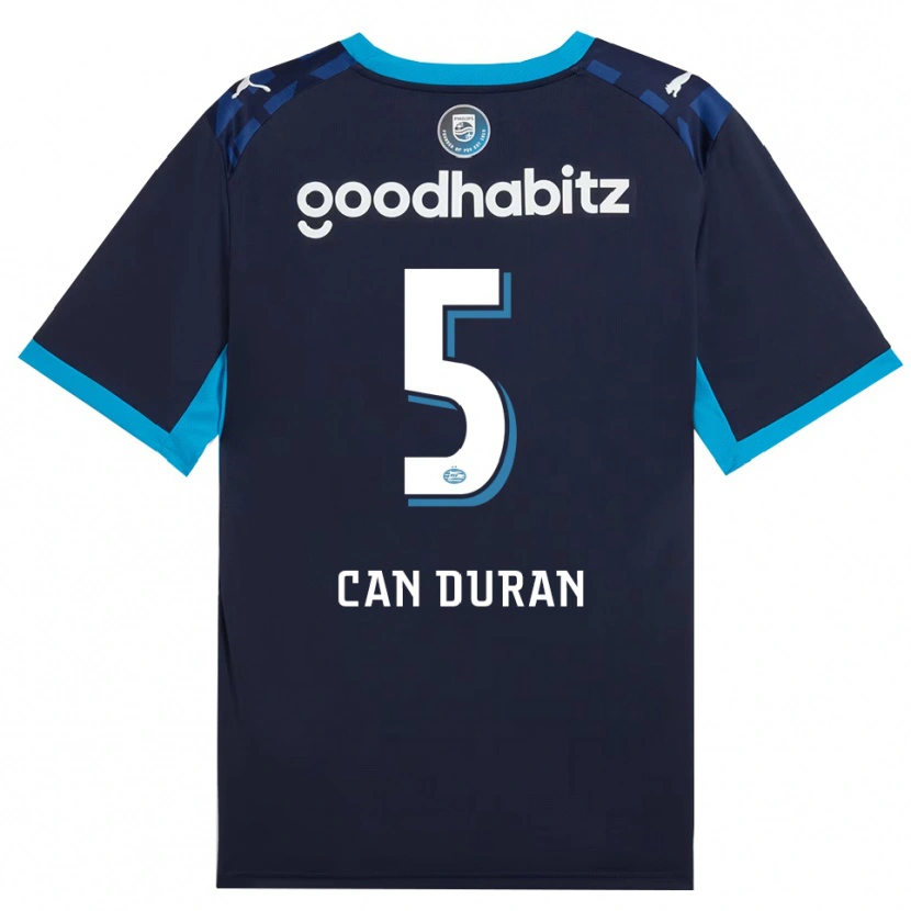 Danxen Kinderen Emre Can Duran #5 Hemelsblauw Koninklijkblauw Thuisshirt Derde Tenue 2026/27 T-Shirt België