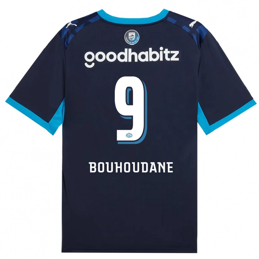 Danxen Kinderen Sami Bouhoudane #9 Hemelsblauw Koninklijkblauw Thuisshirt Derde Tenue 2026/27 T-Shirt België