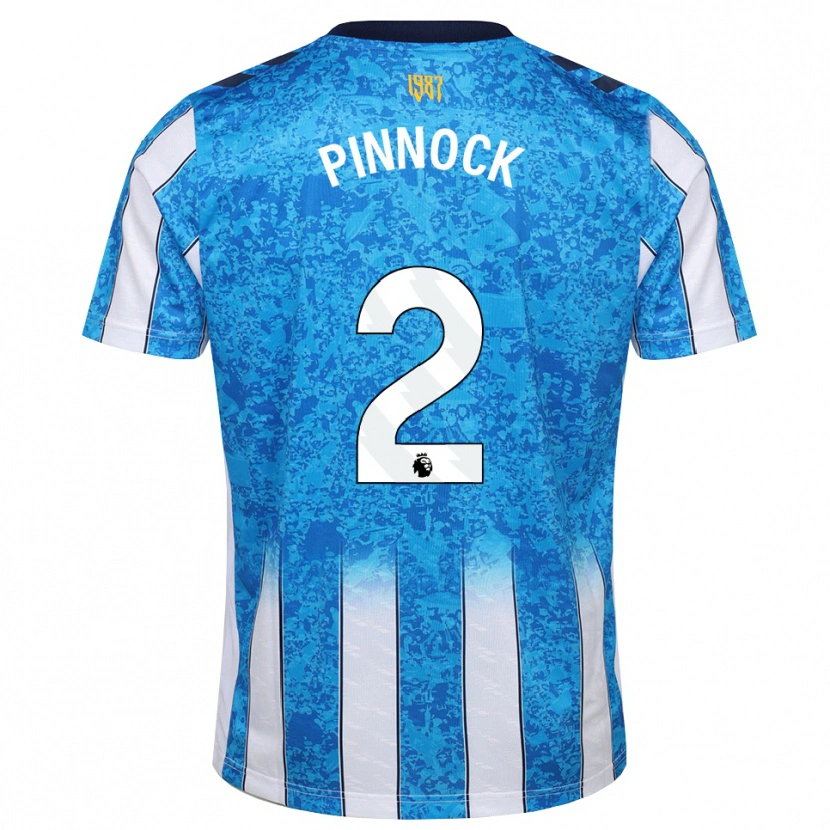 Danxen Kinderen Ethan Pinnock #2 Wit Blauw Oranje Thuisshirt Thuistenue 2026/27 T-Shirt België