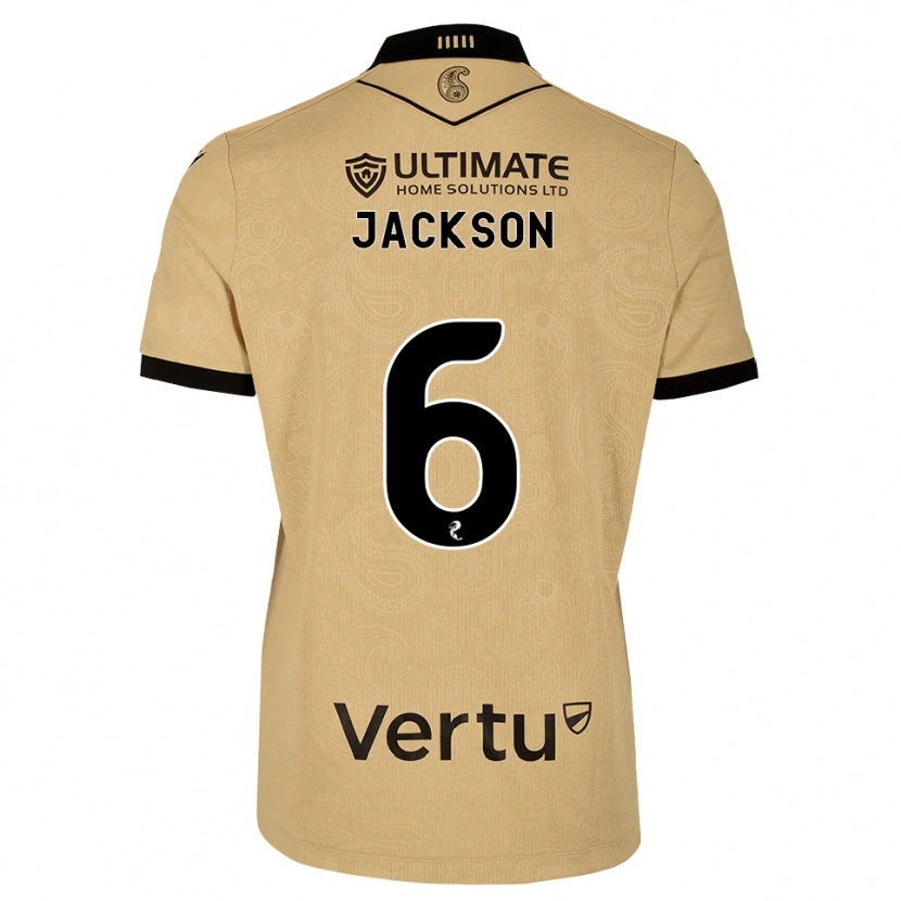 Danxen Kinderen Louis Jackson #6 Burlywood Zwart Uitshirt Uittenue 2026/27 T-Shirt België