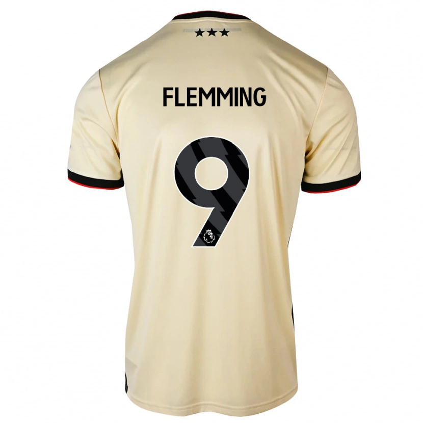 Danxen Kinderen Zian Flemming #9 Lemonchiffon Zwart Rood Uitshirt Uittenue 2026/27 T-Shirt België