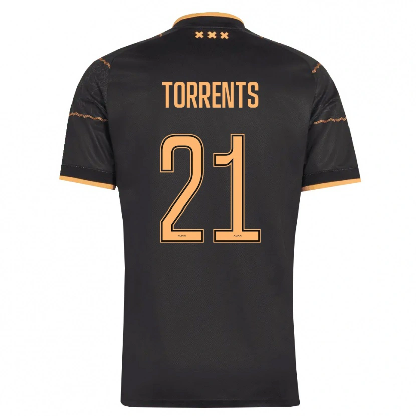 Danxen Kinderen Jofre Torrents #21 Zwart Oranje Uitshirt Uittenue 2026/27 T-Shirt België
