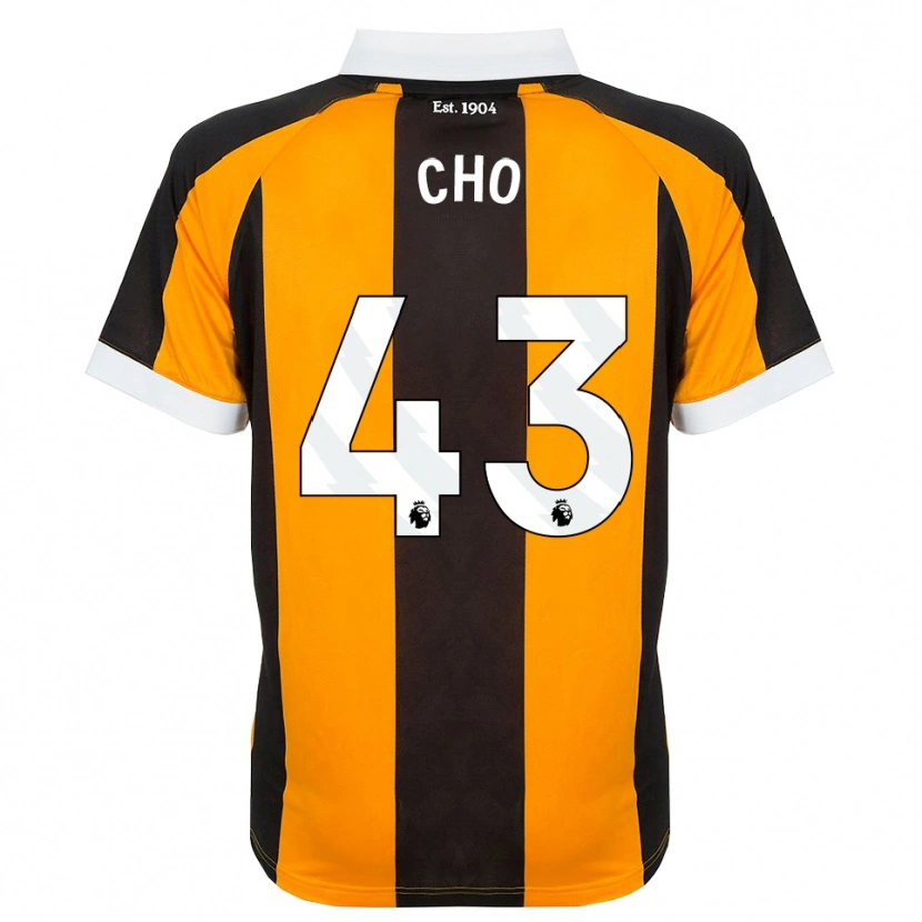 Danxen Kinderen Mohamed-Ali Cho #43 Oranje Zwart Wit Thuisshirt Thuistenue 2026/27 T-Shirt België