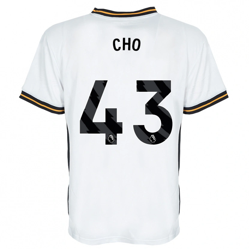Danxen Kinderen Mohamed-Ali Cho #43 Wit Oranje Zwart Uitshirt Uittenue 2026/27 T-Shirt België