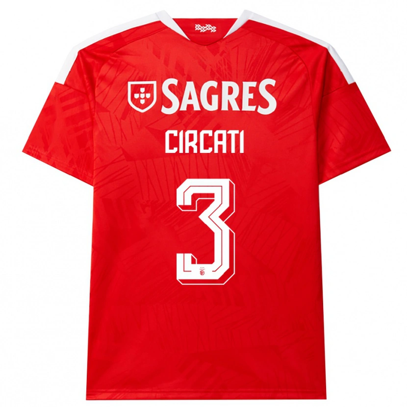 Danxen Kinderen Alessandro Circati #3 Rood Wit Geel Thuisshirt Thuistenue 2026/27 T-Shirt België