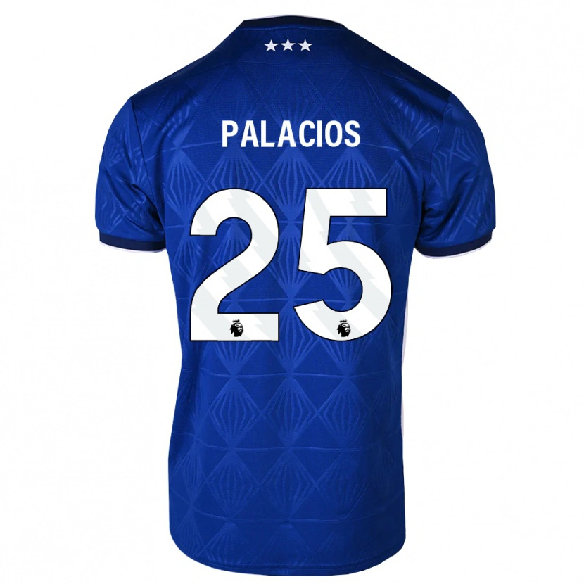 Danxen Kinderen Exequiel Palacios #25 Mediumblue Wit Rood Thuisshirt Thuistenue 2026/27 T-Shirt België